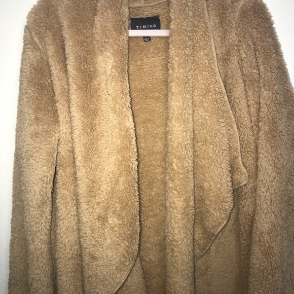 NWT🎈LAST 1! Nordstrom brand Soft Teddy Wrap Coat - Picture 5 of 5
